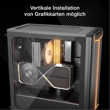 be quiet! Pure Base 501 DX Black - корпус ПК з 3 вентиляторами Pure Wings 3 140mm PWM, RGB підсвічування