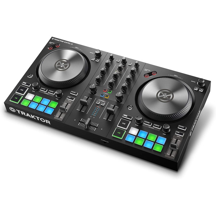Native Instruments Traktor Kontrol S2 MK3 DJ контролер: 2 канали, 16 педів, вбудована звукова карта, Traktor Pro 4