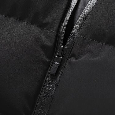 Чоловіча пухова жилетка для активного відпочинку, тепла степкова жилетка Oversized з кишенями, чорна, 4XL