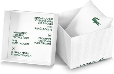 Годинник Lacoste чоловічий кварцовий з колекції Lacoste.12.12. Стильний силіконовий ремінець з текстурою Petit Piqué (Turquoise)