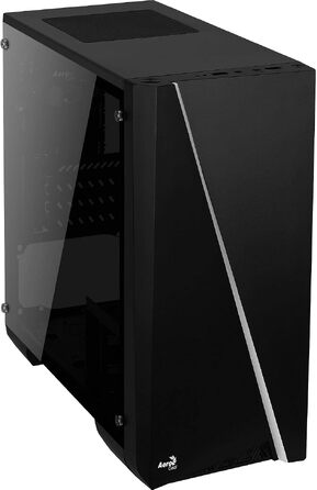 Корпус для ПК AeroCool CYLON MINI MicroATX, RGB підсвітка, бічне вікно, 80мм вентилятор, чорний