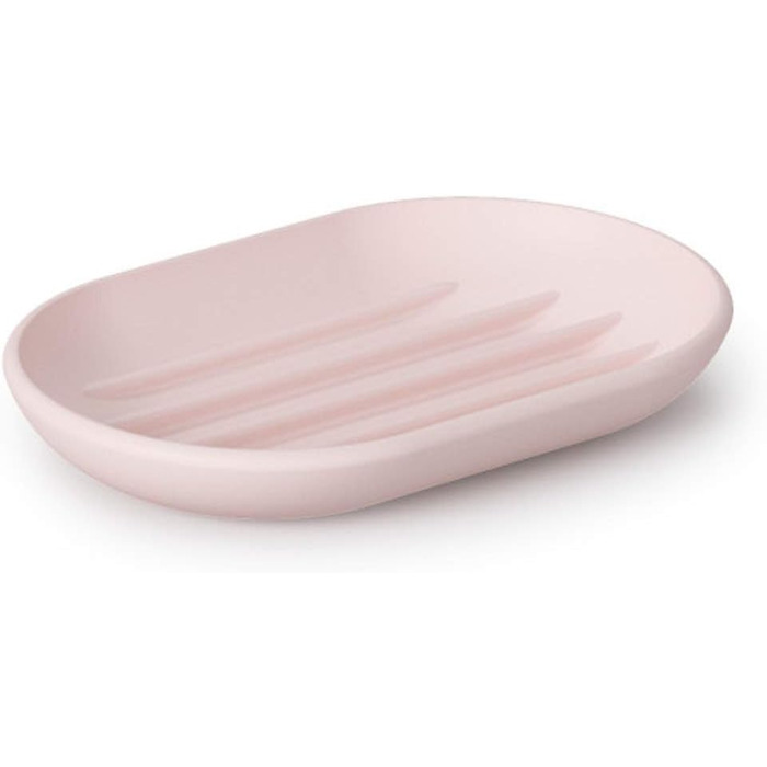 Тримач для мила Umbra Touch овальної форми з м'яким покриттям для ванної кімнати та кухні, білий, 14 x 9 x 2 см