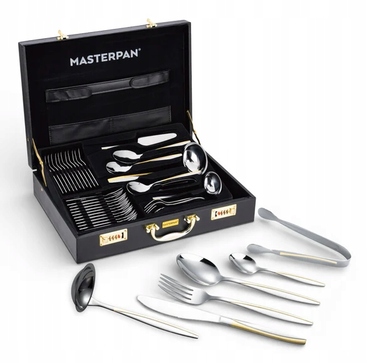 Набір столових приборів Premium у кейсі, 72 предмети – комплект на 12 осіб