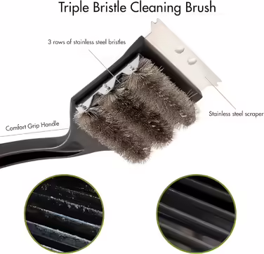 Cuisinart CCB-100 Grill Cleaning Brush with 3 Bristles