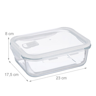 Relaxdays Glass Containers with Lids Set
