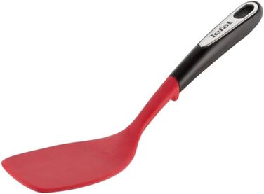 Лопатка кухонна Tefal Ingenio K20645 силіконова, чорно-червона, нержавіюча сталь, для посуду з антипригарним покриттям