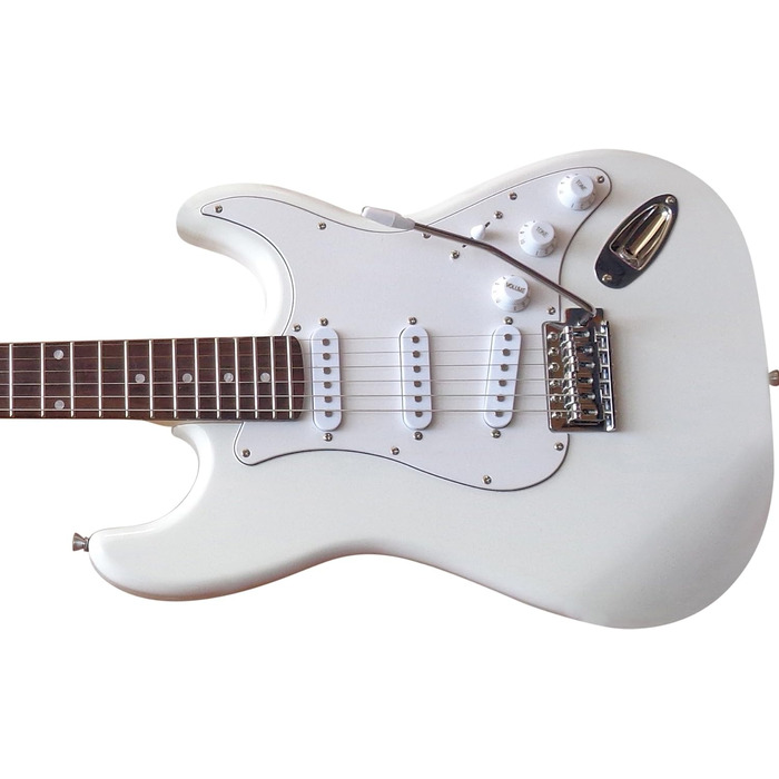 Електрогітара GW25 (білий) у комплекті з підсилювачем 45W, чохлом, ремінком, струнами та 3 медіаторами