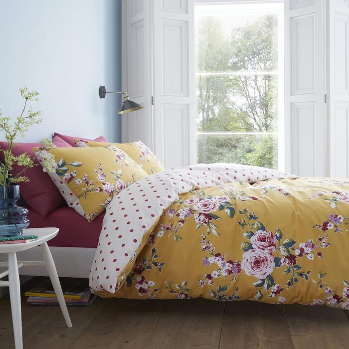 Комплект постільної білизни Catherine Lansfield Canterbury Floral Grey (Сірий) - Наволочка в комплекті, Single (Одинарний)