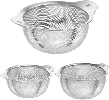 Набір сит ZWILLING Table Sieb Set 3 шт. (16, 20, 24 см) з нержавіючої сталі - для пасти, салатів, овочів