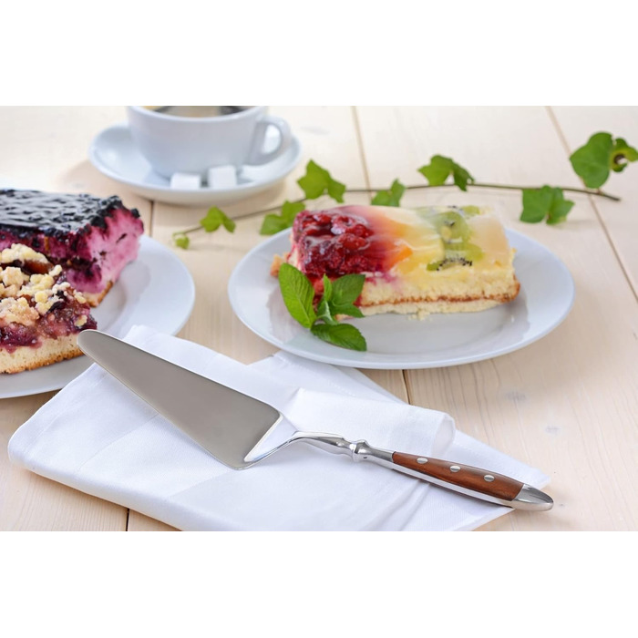 GRÄWE Cutlery Set, Nuremberg, 72-piece, 12 persons, stainless steel, brown handle, rustic, heavy quality, dishwasher-safe, hand-polished. 72-piece | 12 persons