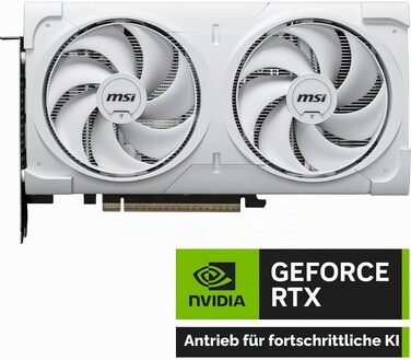 Відеокарта MSI GeForce RTX 5060 Ti VENTUS 2X OC WHITE 8GB GDDR7, PCIe 5.0
