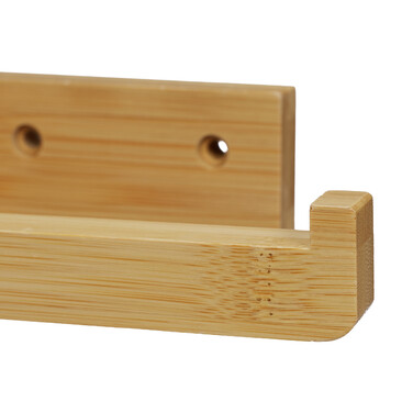 Relaxdays Bamboo Toilet Paper Holder