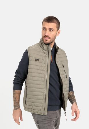 Camel Active Жилет чоловічий легкий степний з переробленого поліаміду (62, Хакі)