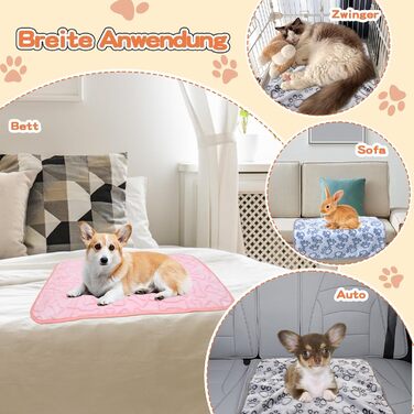 М'яка ковдра для собак та котів, 3 шт. у наборі, 110x80 см та 80x100 см, миюча, фланелева, для дому та подорожей