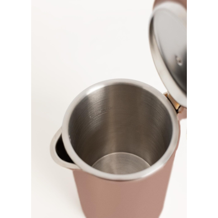 Електричний чайник Studio Pro 1L з регулюванням температури, підігрівом та системою зберігання кабелю, автоматичним відключенням, 1000W (Mokka)