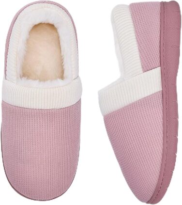 Тапочки для дому жіночі теплі з меморі-піною, зимові, розмір 36-43 EU, м'ятно-зелені (36/37 EU, рожеві)