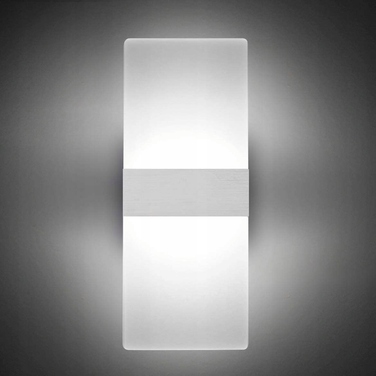 Набір із 2 настінних LED-бра для спальні та вітальні, 12W, 6000K