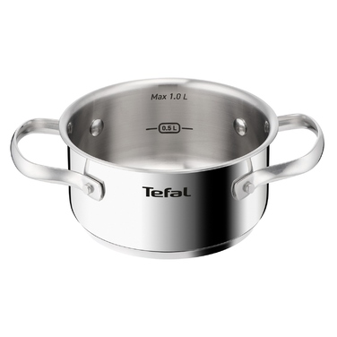 Каструля з кришкою TEFAL Minis H8743155, 14 см, нержавіюча сталь, для індукційних плит