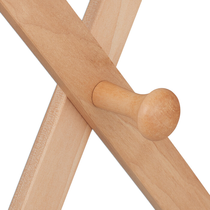 Relaxdays Extendable Wooden Wall Coat Rack