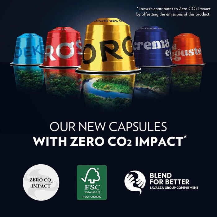 Кава Lavazza Qualità Oro вTалімінієвих капсулах для Nespresso Original, 10 шт