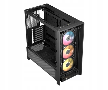 Корпус для комп'ютера Corsair 4000D RS ARGB Midi Tower ATX, чорний