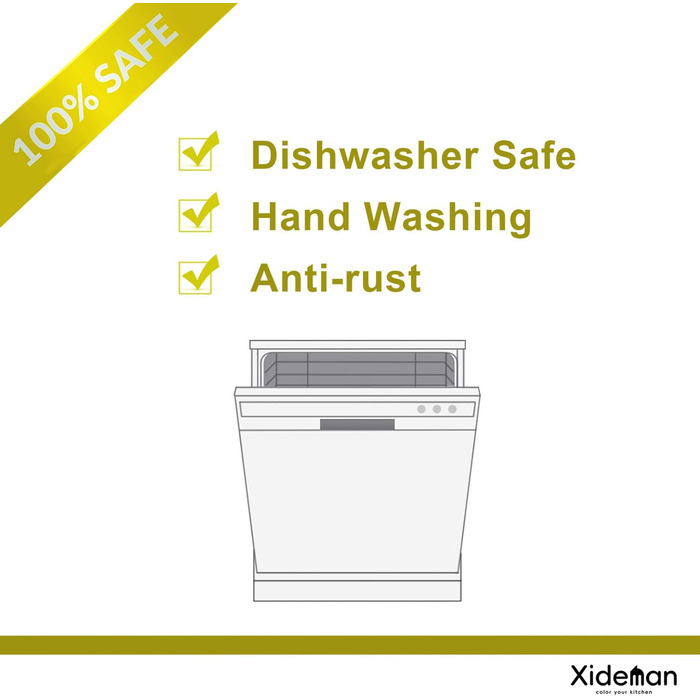 Набір столових приборів на 6 осіб, 24 предмети, нержавіюча сталь 18/10, золотий титан, сучасний дизайн, з двостороннім зазубреним ножем, для посудомийної машини