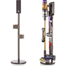 Підставка Arondson для пилососа Dyson V15/V12/V11/V10/V8/V7, алюмінієва, з регулюванням висоти, тримач для 8 аксесуарів