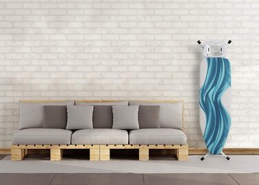 Прасувальна дошка Mabel Home регульована, розкішна, на 4 ніжках, з додатковим чохлом, синьо-білий візерунок