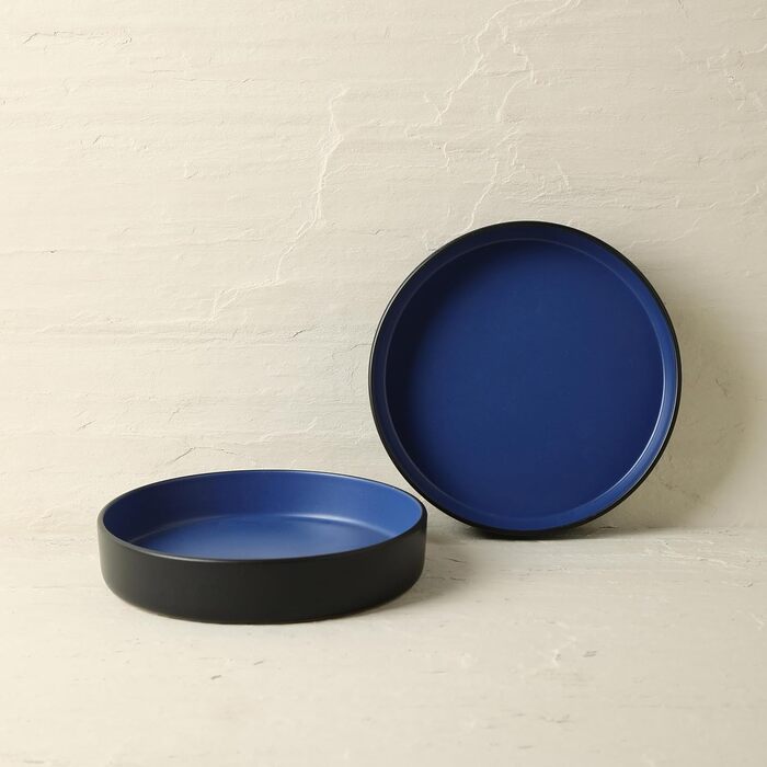 Набір посуду Stone Lain Albie Steinzeug 16 предметів: тарілки та миски для кухні, набір для 4 осіб, рожевий (блакитний/чорний)