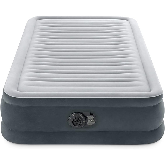 Надувний матрац Intex Twin Comfort-Plush Fiber-Tech RP 99x191x33 см (67766ND) - односпальний, для дому та відпочинку