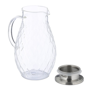 Relaxdays Glass Giraffe with Lid, 2 Liters
