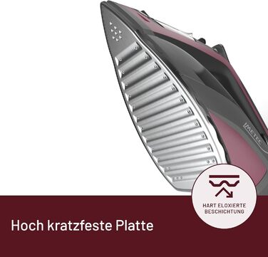 Відпарювач Imetec 9440 Welle: потужний, з триразовим захистом від накипу, 2400 Вт, 300 мл, чорний та бордовий