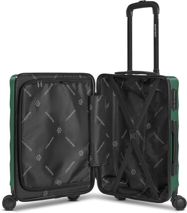 Набір валіз Smartbox Hartschalen 3-в-1 для жінок та чоловіків | Легкі та міцні валізи з ABS-пластику | 4 колеса та кодовий замок (Edition 03) (Темно-зелений, валіза S (55 см))