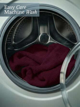 Набір банних рушників Utopia Towels, 100% бавовна, преміум якість 600 г/м², гігроскопічні та м'які, бордовий колір (4 шт.)