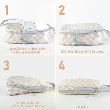Органайзер для валізи та рюкзака Kompression: набір кубів для пакування, аксесуари для подорожей