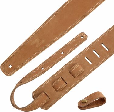 Накладка для гітари Nefelibata з повного нубуку, 76 см, з підкладкою з піни та петлею для кабелю, для акустичної, бас та електрогітари - Хакі