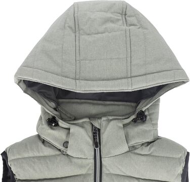 Степлена жилетка Blue Wave Nathalie з відстібною капюшоном - жіноча жилетка з ефектом меланжу (50, schilf)