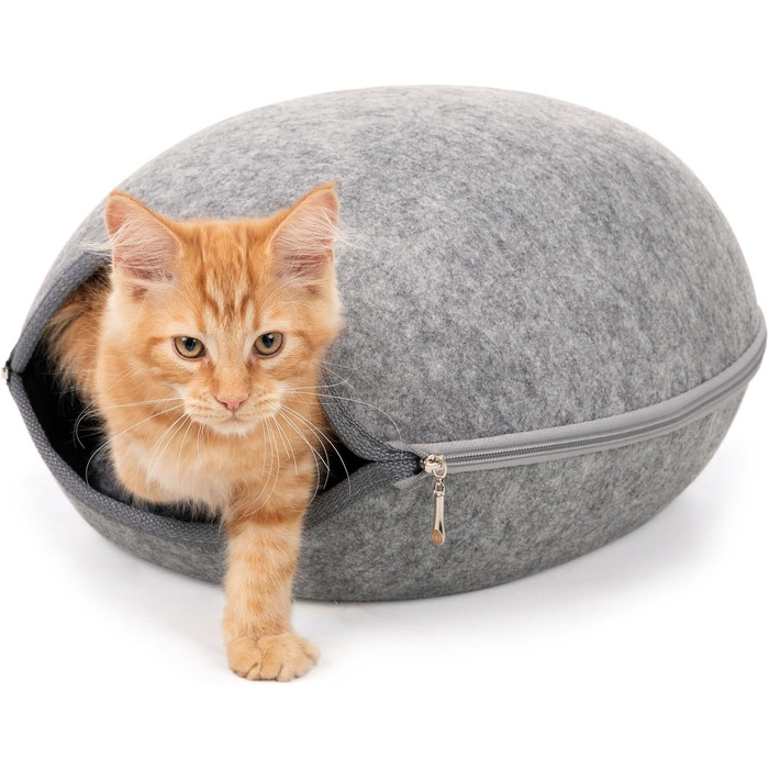 Куделя для котів Trixie Luna, з фетру, 40x24x46 см, світло-сіра