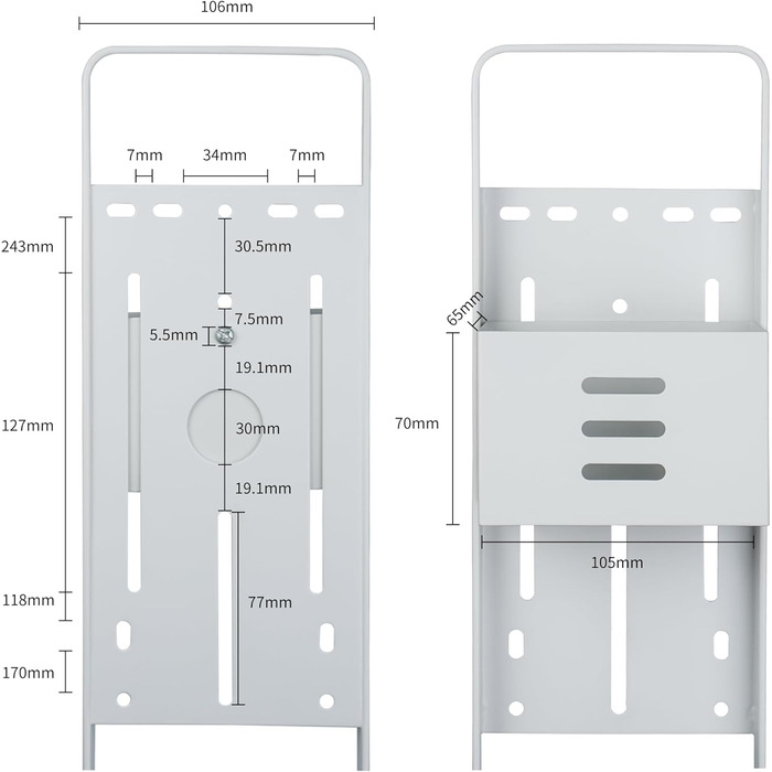 Тримач для пилососа Dyson V15, V12, V11, V10, V8, V7, V6 - білий. Підставка для акумуляторного пилососа та аксесуарів Brian & Dany