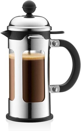 Френч-прес Bodum CHAMBORD, 0.5 л, захист від проливання, нержавіюча сталь, глянцевий