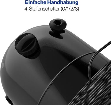 Вентилятор ProfiCare® з поворотом, 35W, Ø 30 см, 3 швидкості, тихий, чорний | PC VL 3063 M