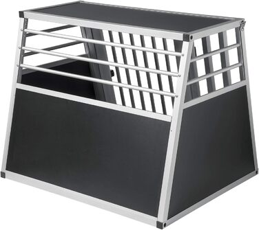 Кія для перевезення собак та котів EUGAD, алюмінієва, 65x85x71 см, чорна