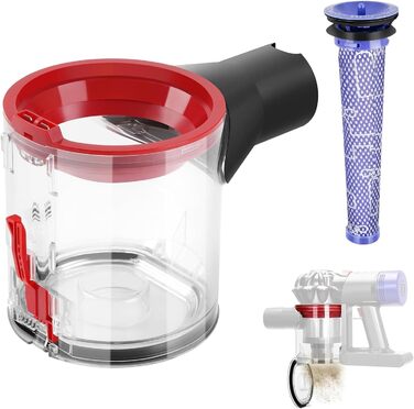 Контейнер для пилу сумісний з пилососами Dyson V7 (SV11) V8 (SV10), Замінна частина, Номер деталі 967699-01