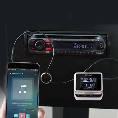FM-трансмітер LEIDIMUS Bluetooth для авто, бездротова гарнітура, MP3-плеєр, USB-зарядка, з пультом дистанційного керування