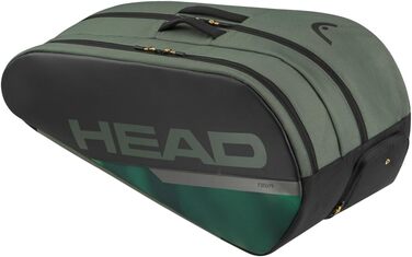 HEAD Tour Racquet Bag - Schwarz/Weiß (Thyme/Banana) - Tennis Bag for Players