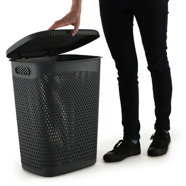 Кошик для білизни KADAX з кришкою, 55 л, сірий