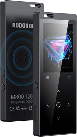 MP3-плеєр DODOSOUL з Bluetooth, FM-радіо, диктофоном та підтримкою E-Book. 128GB