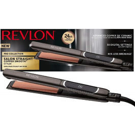Revlon SmoothStay 25mm Coconut Oil Infused Straightener with Travel Pouch - Adjustable Temperature up to 235°C