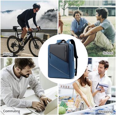 Рюкзак для ноутбука FANDARE: чоловічий/жіночий, для роботи, подорожей, навчання. USB-порт, багатокольоровий, для бізнесу, роботи, відпочинку, активного відпочинку