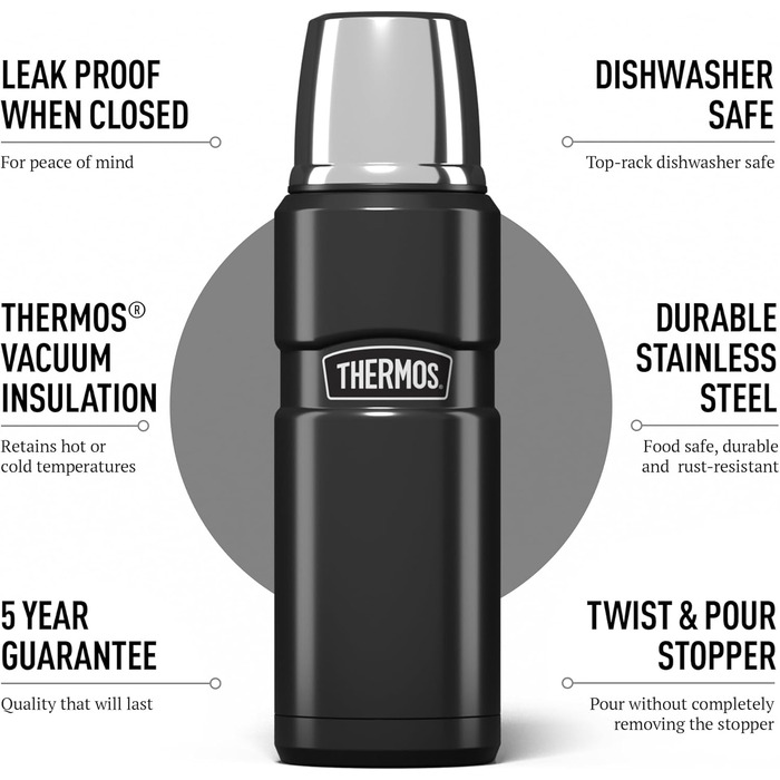 Kleine King Stainless Steel Thermos - 470ml - Hot & Cold